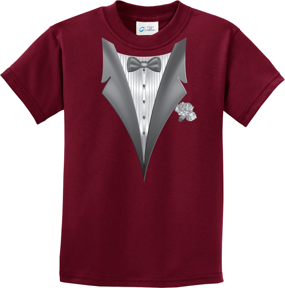 Buy Cool Shirts Kids Tuxedo Tshirt White Flower Youth Tee eBay